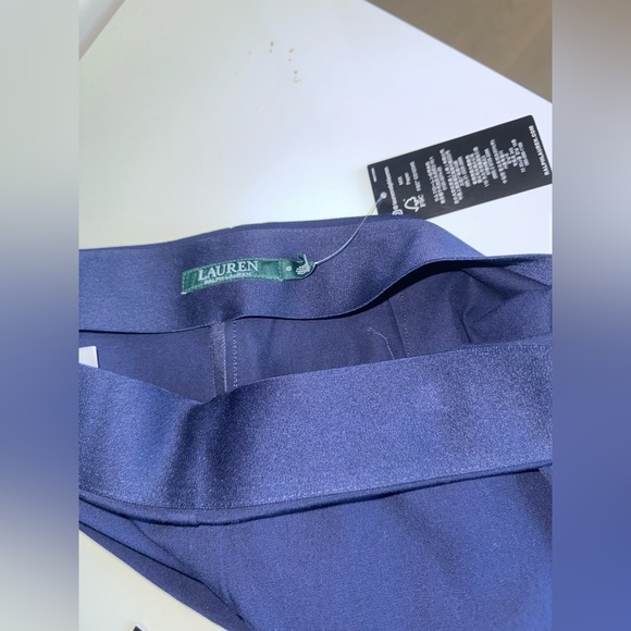 Ralph Lauren Classic stretch Navy Straight Leg Pants - Picture 7 of 9